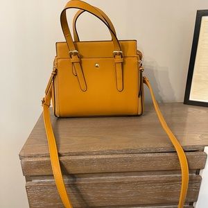 Genuine Leather Yellow / Mustard Purse